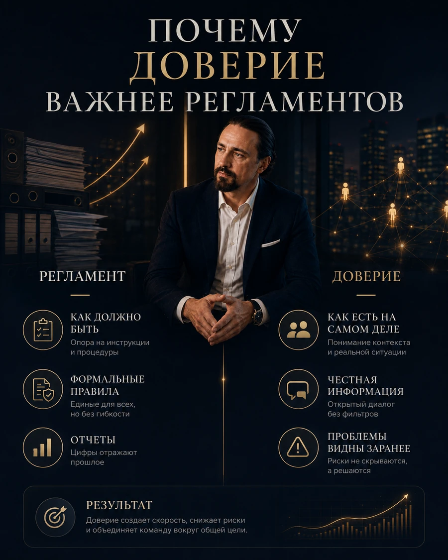 Почему доверие и реальная картина процесса важнее формального регламента