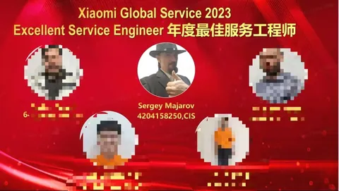 Xiaomi Global Service 2023 Excellent Service Engineer Sergey Majarov